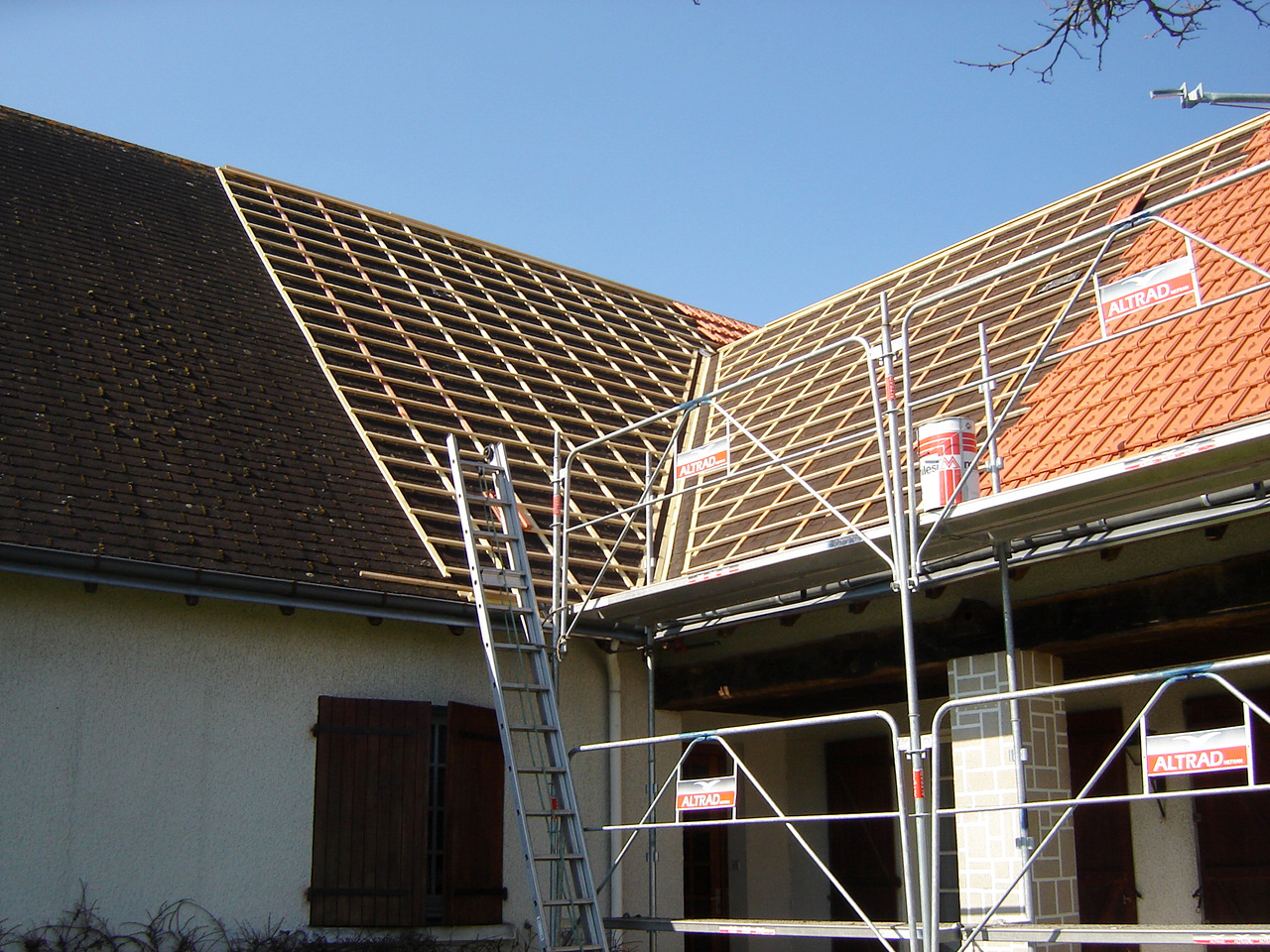 Restauration couverture tuilesS