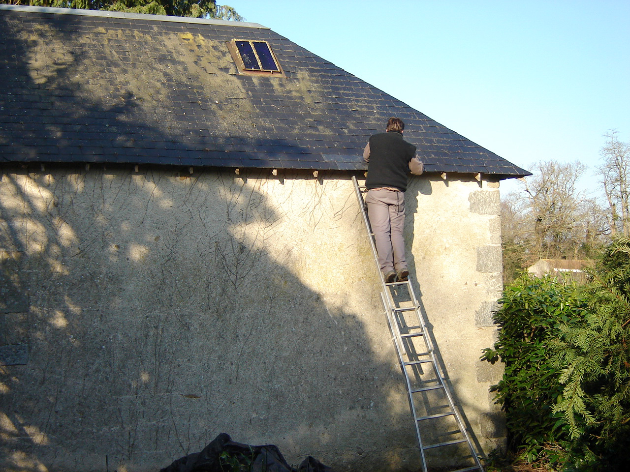 réparation toit ancien en ardoises