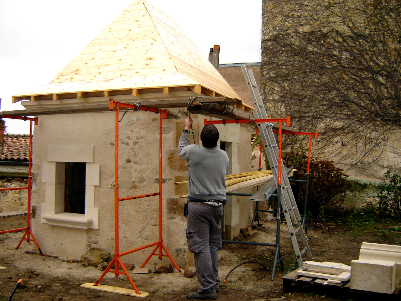 Restauration toiture en ardoises
